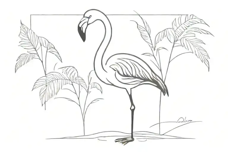 Flamingo Standing