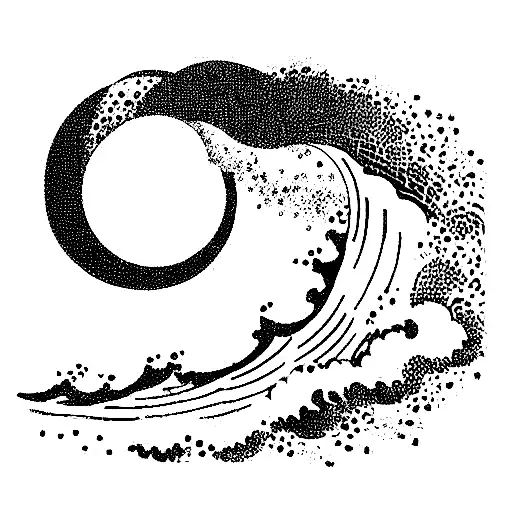 Ocean Wave Crashing Over Cement Wall