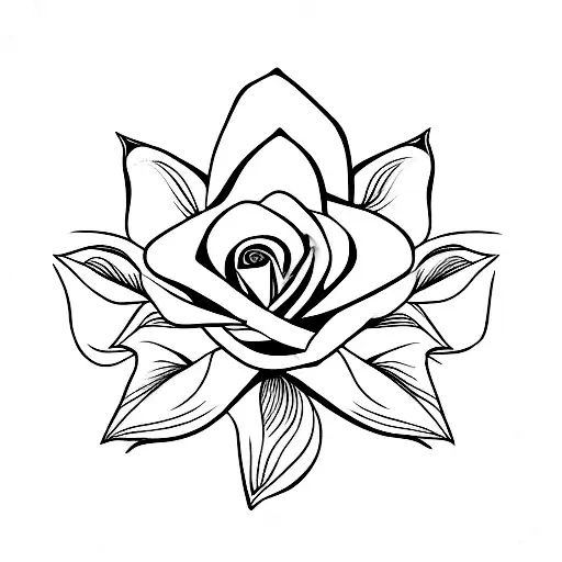 Make Love Not War Connected To A Rose