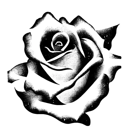 Rose With 4 Stars Around It