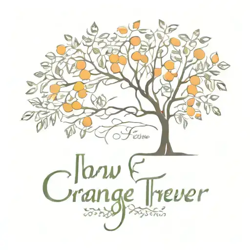 Grandson And Grandpa At Orange Tree With The Words Now And Forever Included Somewhere