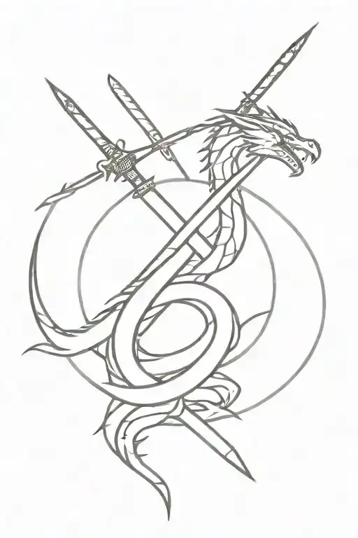 Dragon And Sword