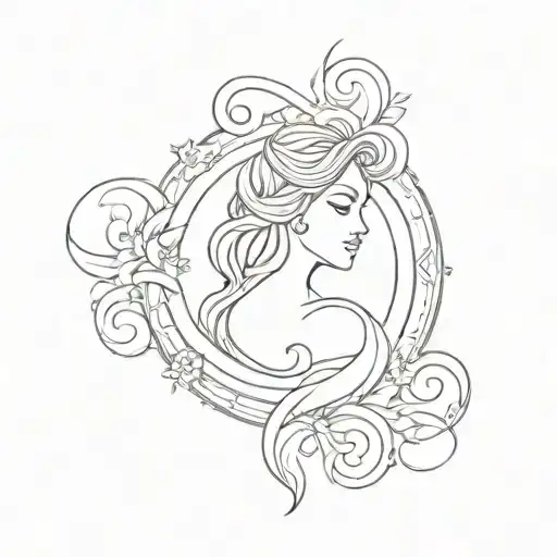 Make A Virgo Sign From The Zodiac Signs And Gothic Style