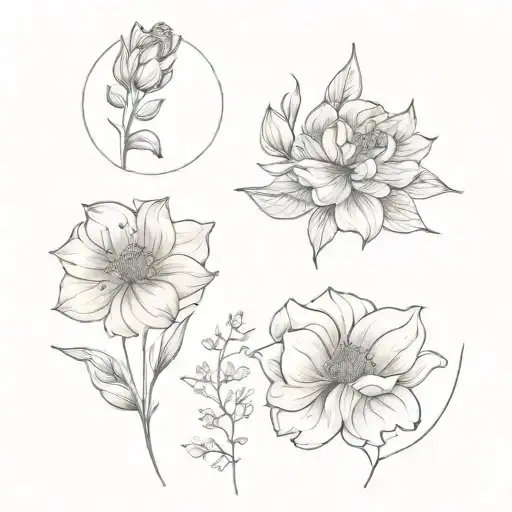 Birth Flower May July October December Bouquet