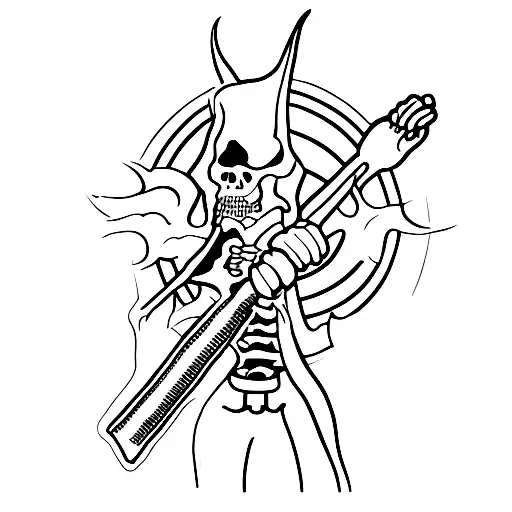 Grim Reaper Making Peace Sign