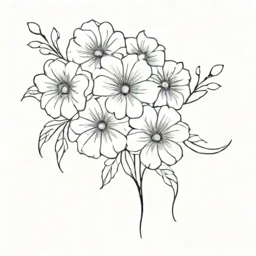 Semicolon And Flower Bouquet