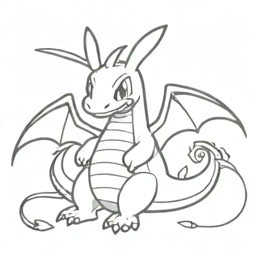 Pokemon Dragonite Cool Design