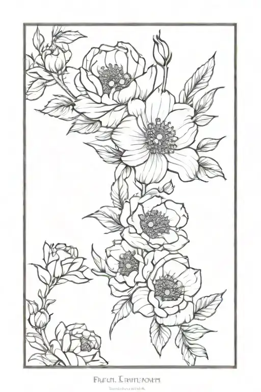 Birth Flowers Bouquet Tied