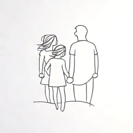 Dad For His Two Daughter