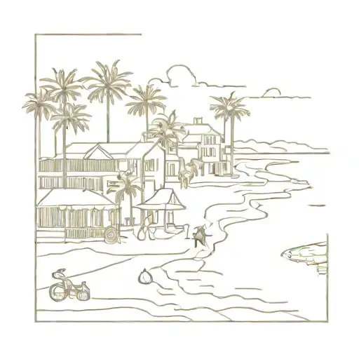 Charleston Beach Scene