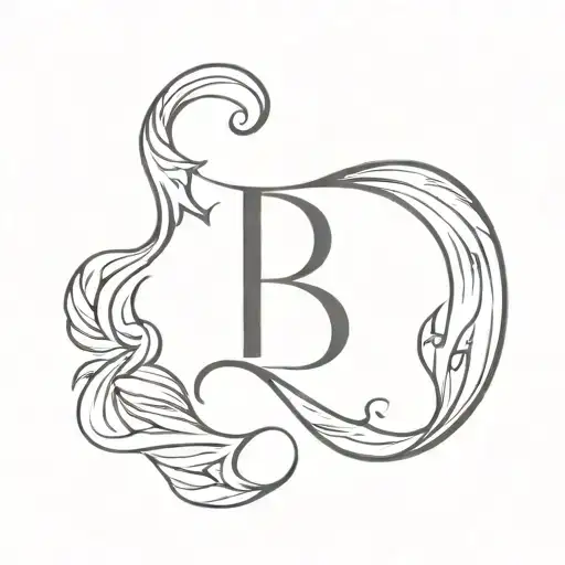 I Want A Tattoo That Is A Cursive Letter P With An Angel Wing