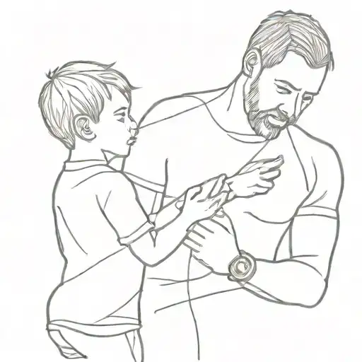 Dad Is Building His Son