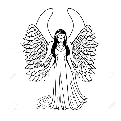 Black Cat With Angel Wings