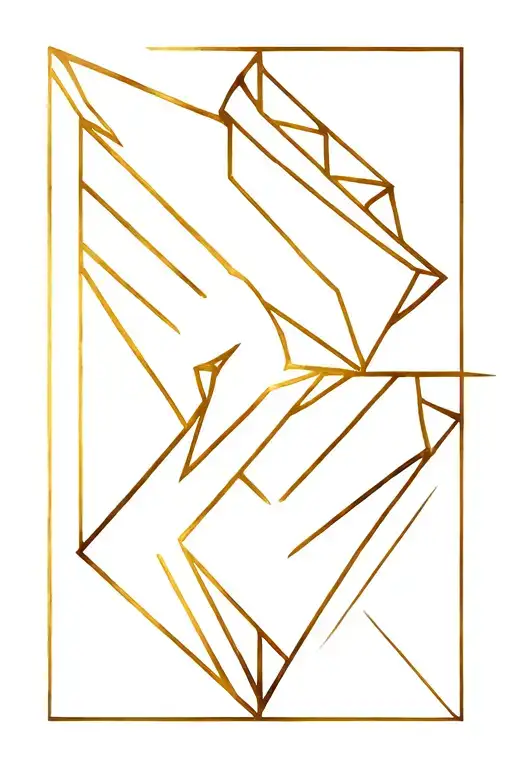 Metal Gear Solid Geometric Golden Dove