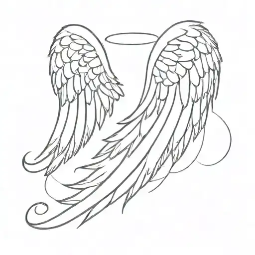 Angel Wings Flying