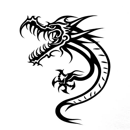 Dragon Wrapping Arm Head Starts On Hand