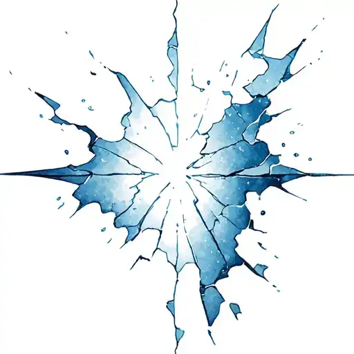 Broken Glass Fading In Cloud Storm