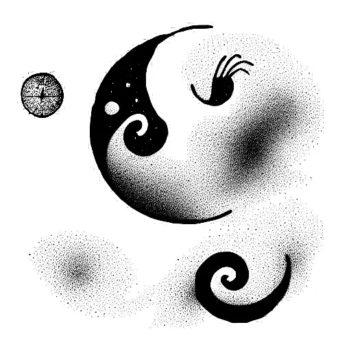 The Cheshire Cat From Alice In Wonderland As The Moon