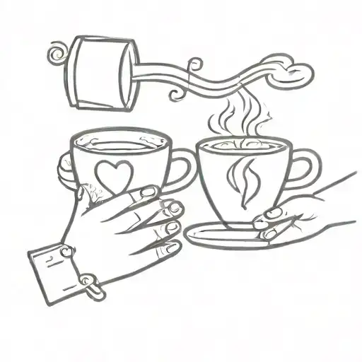 Coffee And Best Friends Playing Games