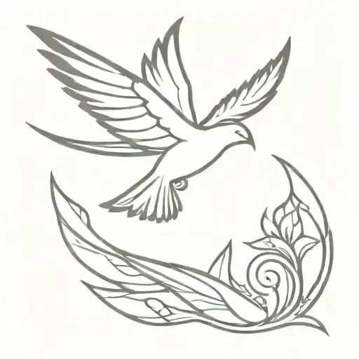 Phoenix With Swallows