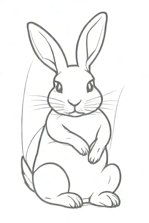 Fine Line Bunny Sitting