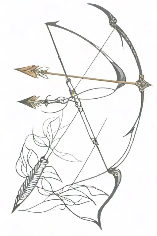 Bow With Arrow Weapon