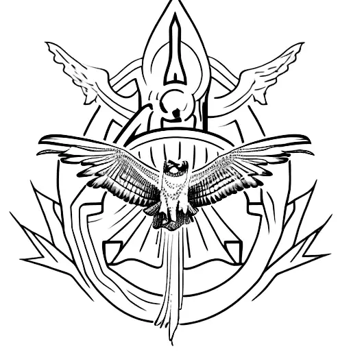 Osprey With Word Gma Written In It