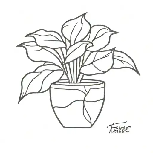 Broken Roman Pot Plant Flower