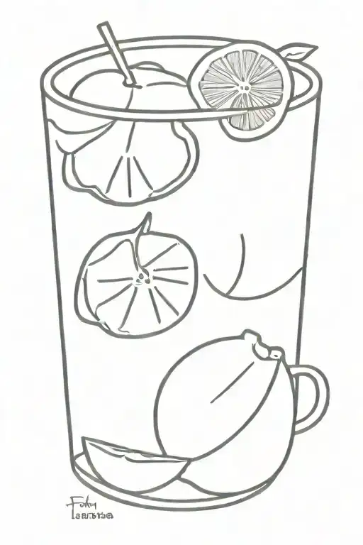 Two Lemons With Confused And Awkward Face Sipping Coffee