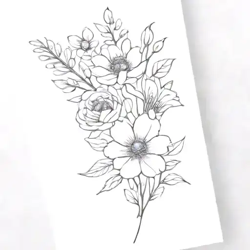 Birth Flower Bouquet