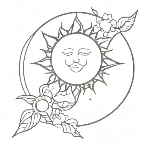 Sun With 3 In The Middle