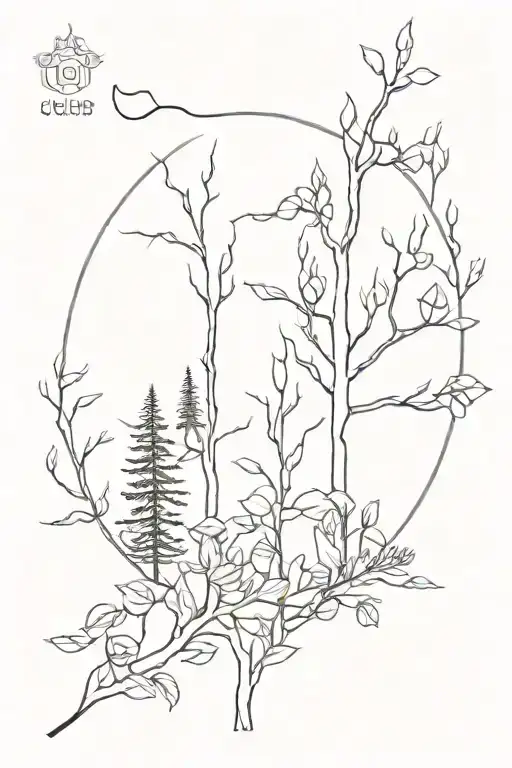 Forrest Fire Bush Wood