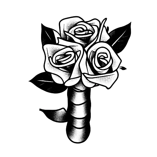 Snake Wrapped Around Bouquet