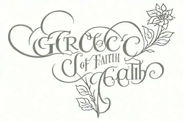 Grace Of Faith Christ Scripture Glory To God