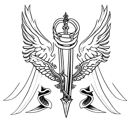 Wings Sword Crown