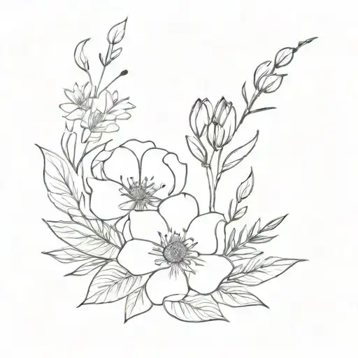 September And March Birth Flower Bouquet