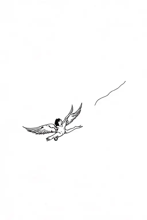 Minimalistic Icarus Flying