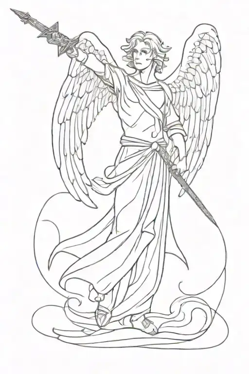 Arch Angel Michael With Sword