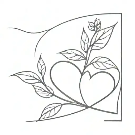 Heart Plant Growing With Plane Flying