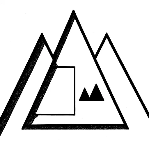 Triangle With Tree Inside