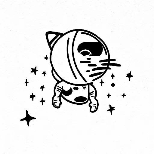 Cat In Space With Astronaut Suit