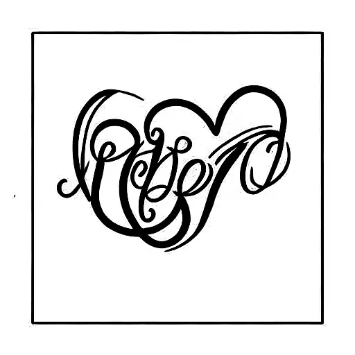 Vine Glas Drawing And Amore Lettering