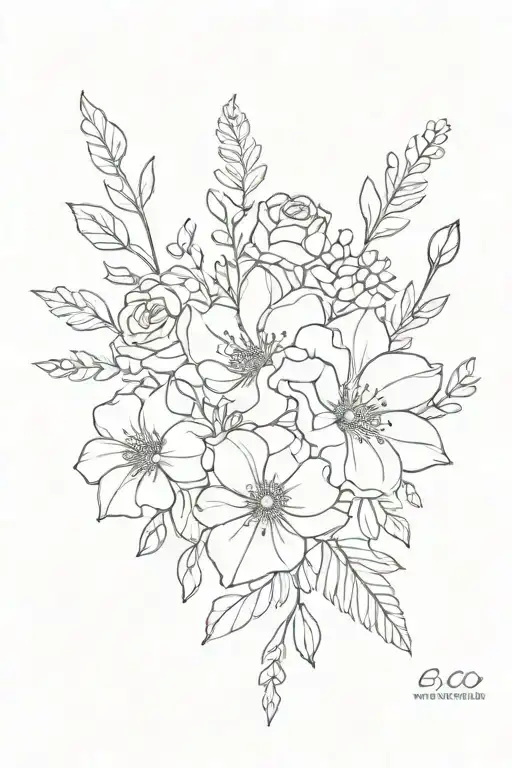 Birth Flower Bouquet