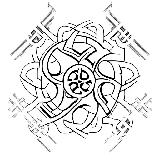 Biohazard Symbol Merged With Binary Code