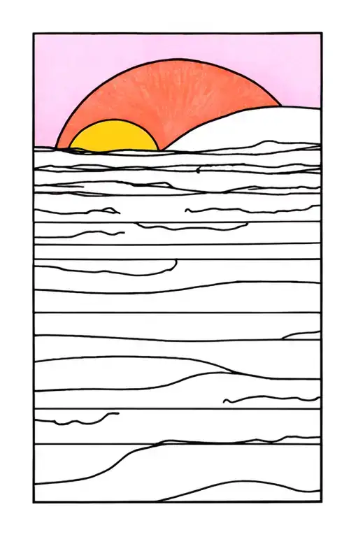 Sunset Being Graffitied