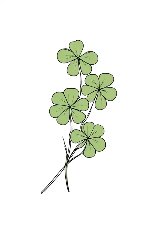 Bouquet Of Four Leaf Clover