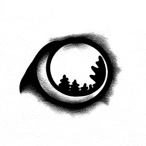 A Tree Inside Of A Leopard Eye