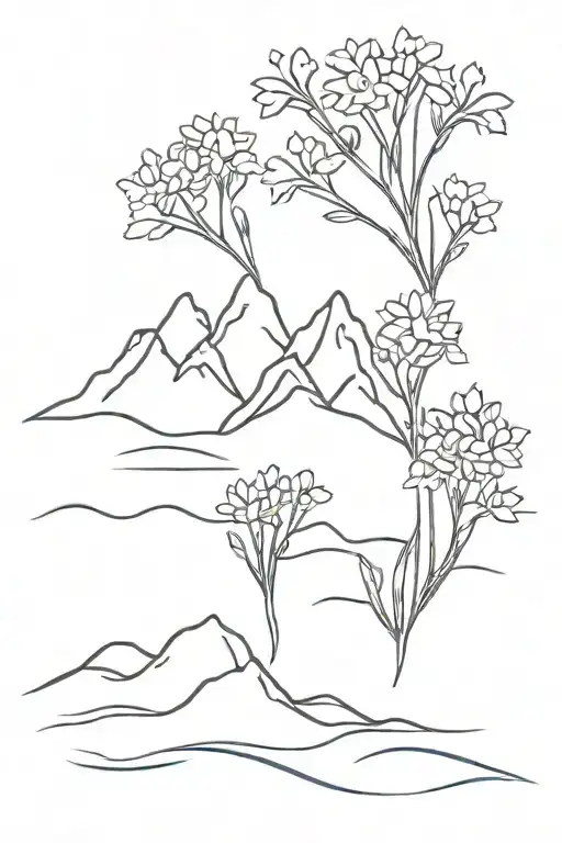 Bluebonnets Mountains Lake Ocean Waves