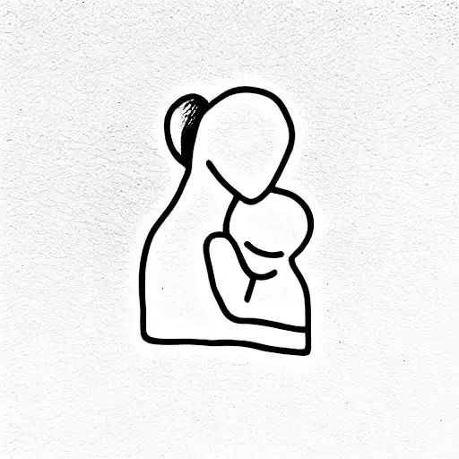 Mother Of Daughter And Son