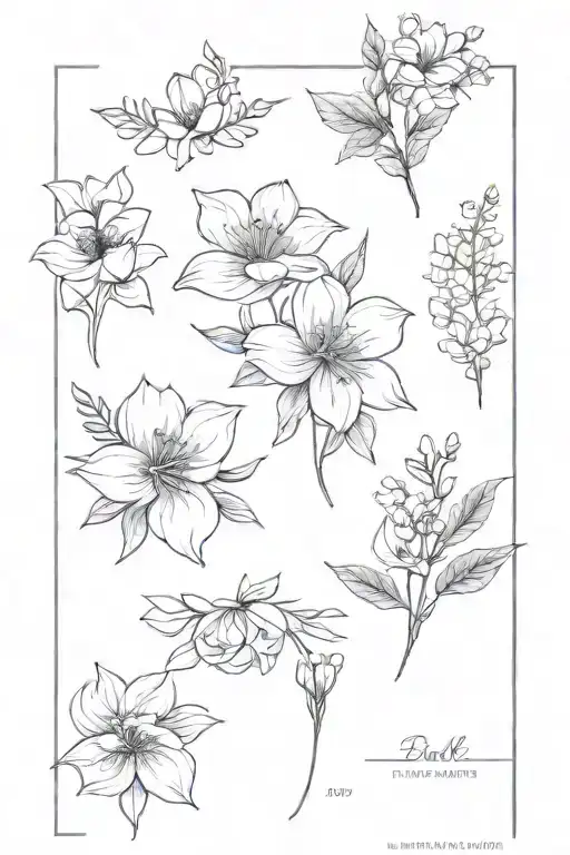 Birth Flower Bouquet June July February December